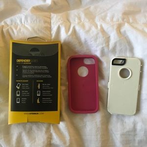 NEW pink iPhone 5 defender series OtterBox